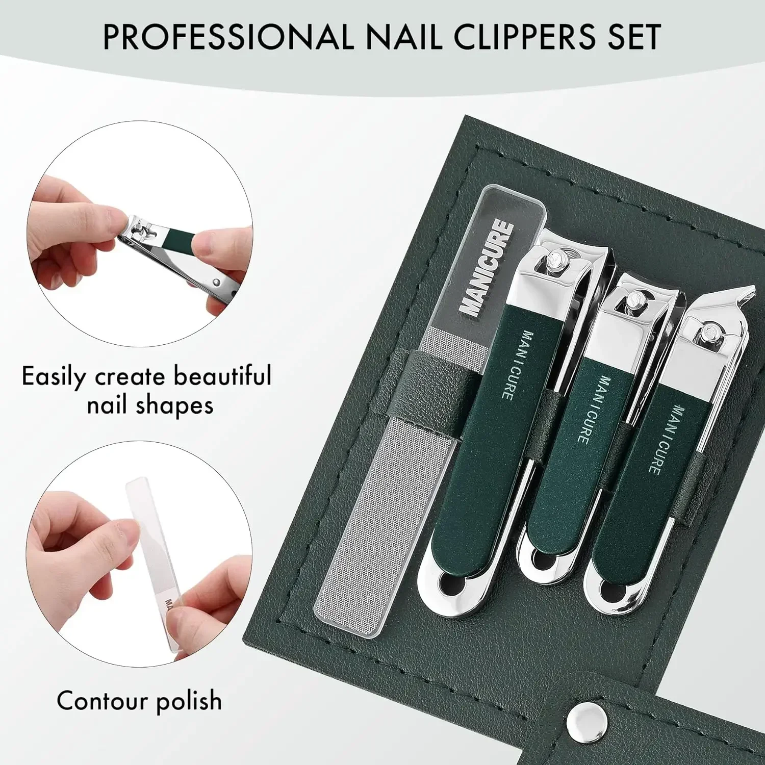 Mens Grooming Travel Kit - 4 Buah Gunting Kuku Pria/Wanita Kit