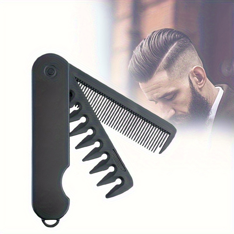 Beard Oil - Sisir Saku Lipat Portabel Multifungsi, Sisir