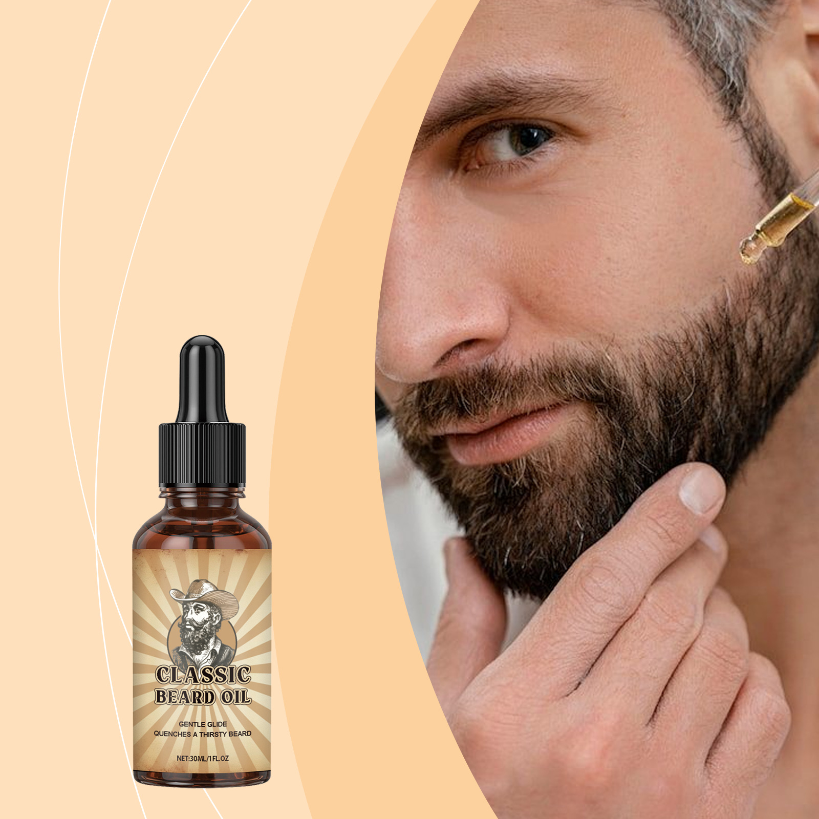 Beard Oil - Minyak Esensial Perawatan Pertumbuhan Jenggot Meningkatkan