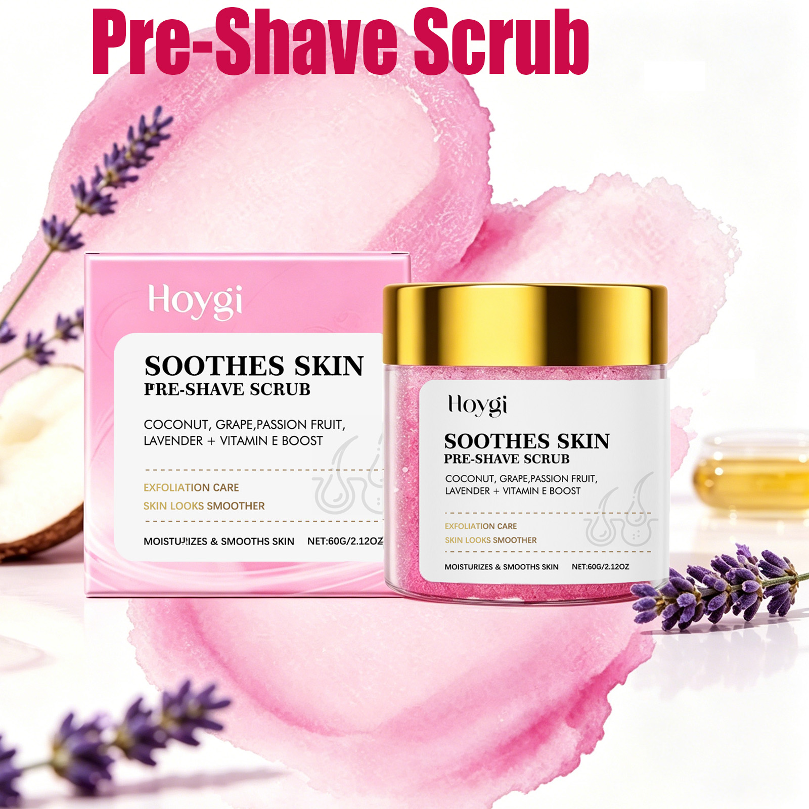 Shaving Cream - Scrub Pra-Cukur Pengelupas Lembut untuk Kulit