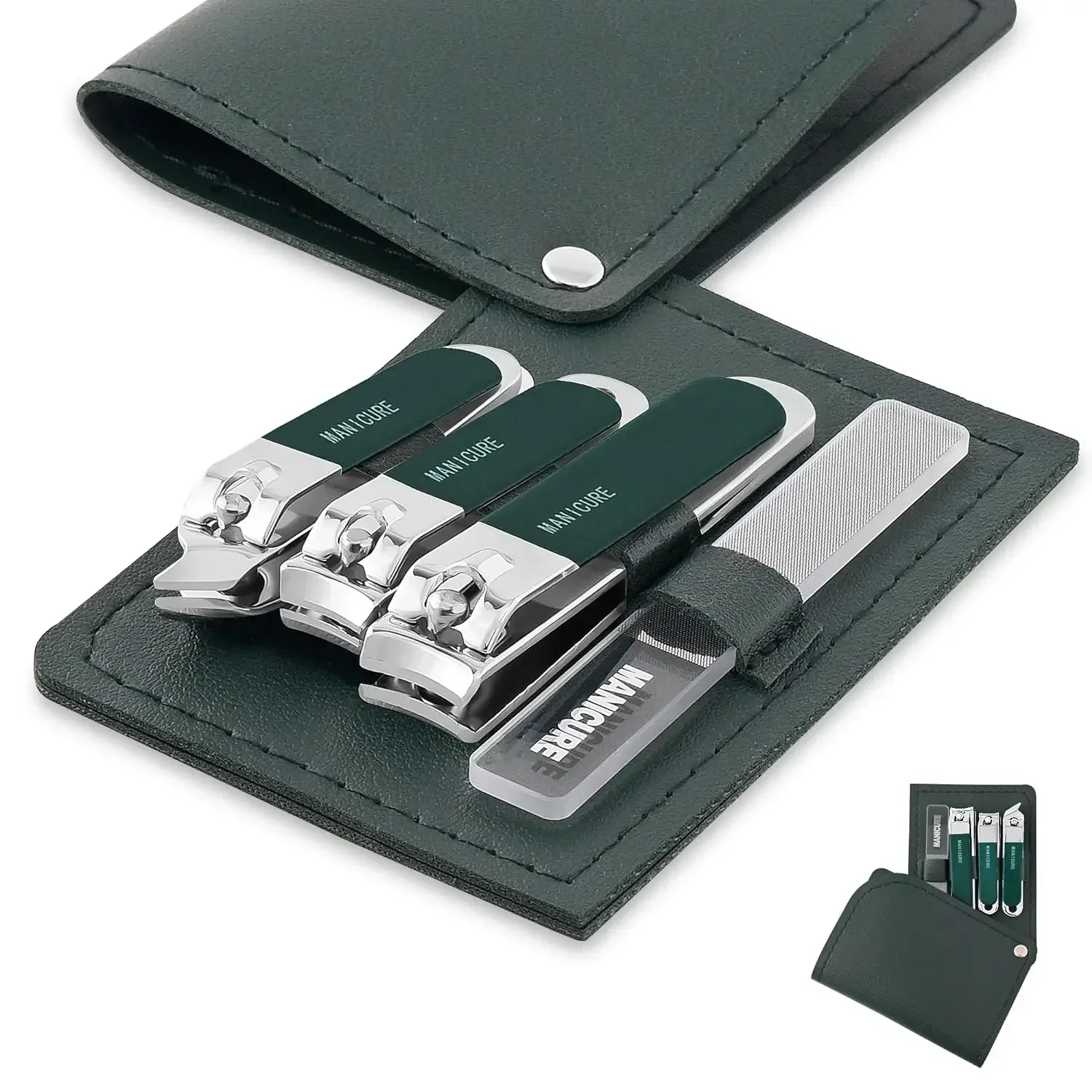 4 Pcs Pemotong Kuku Pria/Wanit - Mens Grooming Travel Kit ulasan dan harga