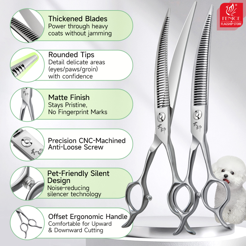 Gunting Grooming Anjing Fenice - Grooming Scissors ulasan dan harga
