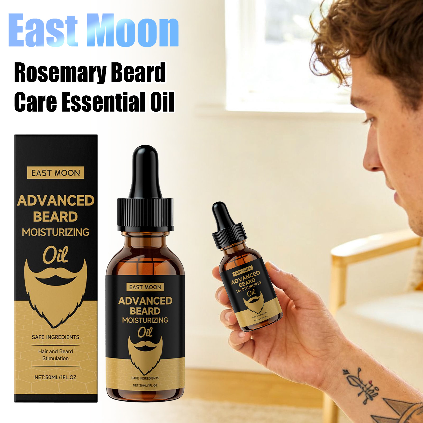 Minyak Pelembut Jenggot East M - Beard Oil ulasan dan harga