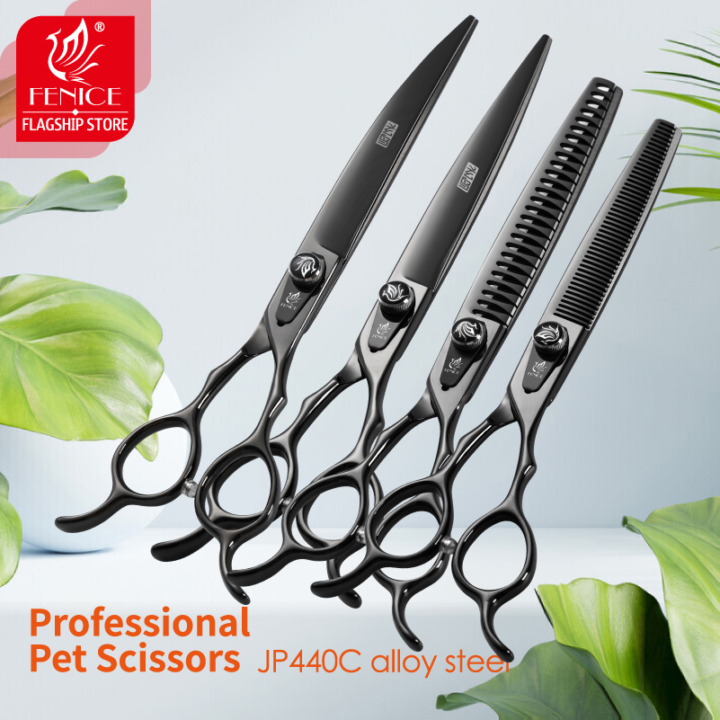Gunting Rambut Profesional Fen - Grooming Scissors ulasan dan harga