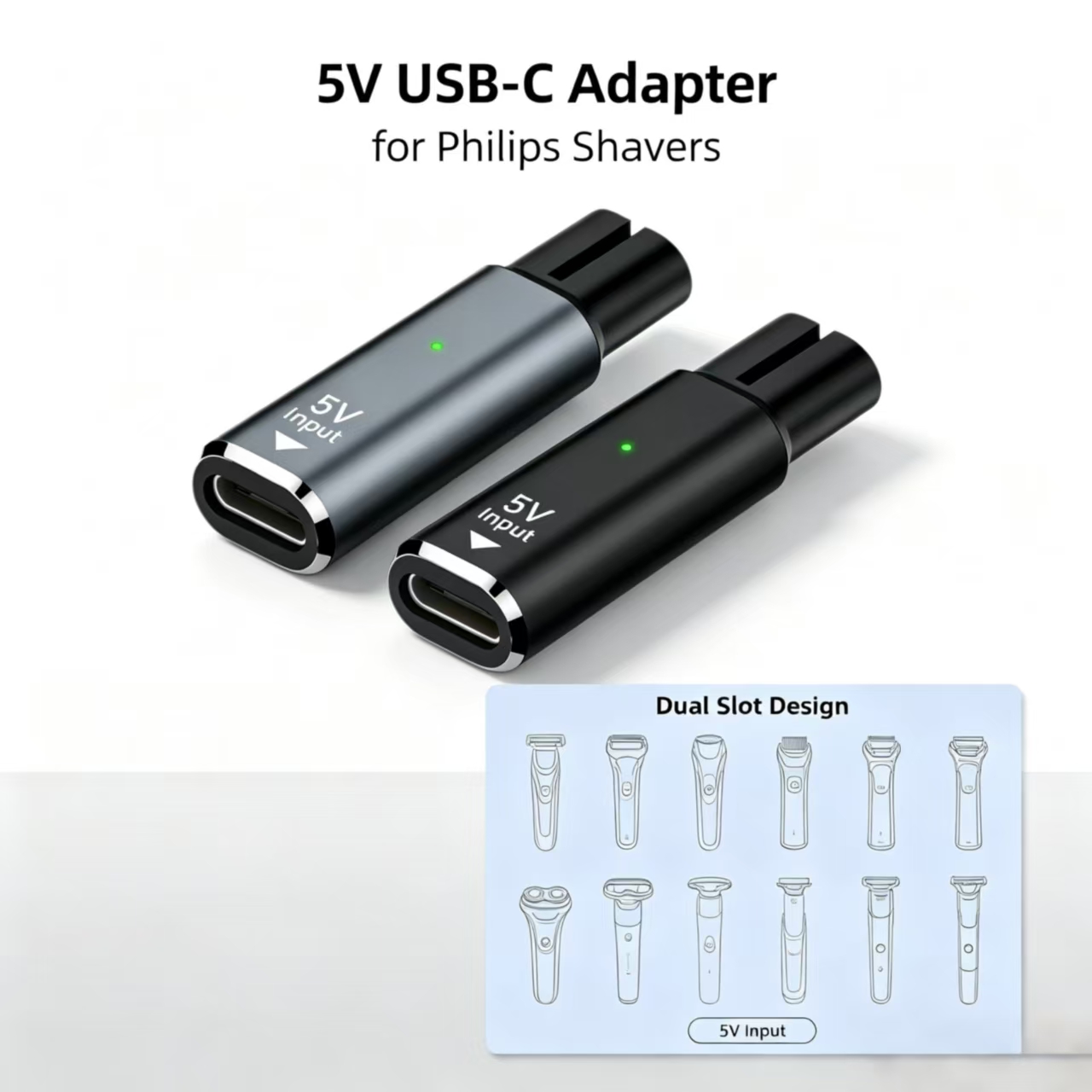 Adaptor USB-C betina ke dua sl - Electric Shaver Rotary ulasan dan harga